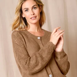 Cardigan met 'juweel' knopen