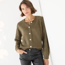 Cardigan met 'juweel' knopen