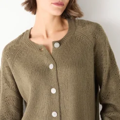 Cardigan met 'juweel' knopen