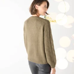 Cardigan met 'juweel' knopen