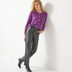 Cardigan met 'juweel' knopen