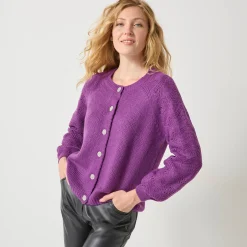 Cardigan met 'juweel' knopen