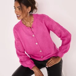 Cardigan met 'juweel' knopen