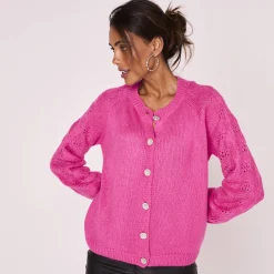 Cardigan met 'juweel' knopen