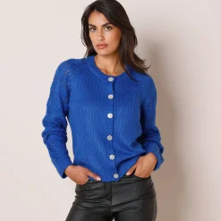 Cardigan met 'juweel' knopen