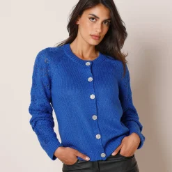 Cardigan met 'juweel' knopen