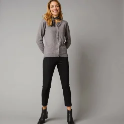 Cardigan met knoopsluiting, lamswol