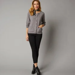 Cardigan met knoopsluiting, lamswol