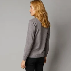 Cardigan met knoopsluiting, lamswol