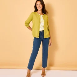 Cardigan met knoopsluiting, katoenmengeling