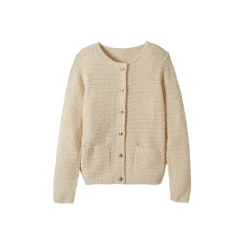Cardigan met knoopsluiting en zakken, fantasietricot