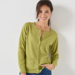 Cardigan met knoopsluiting, lamswol