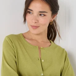 Cardigan met knoopsluiting, lamswol