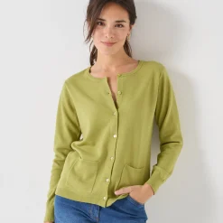 Cardigan met knoopsluiting, lamswol