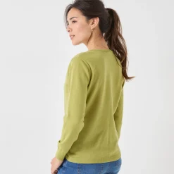 Cardigan met knoopsluiting, lamswol