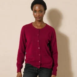 Cardigan met knoopsluiting, lamswol