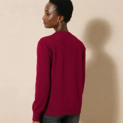 Cardigan met knoopsluiting, lamswol