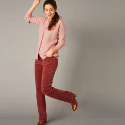 Cardigan met parelknopen en mohairtouch