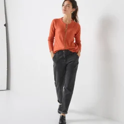 Cardigan met rits