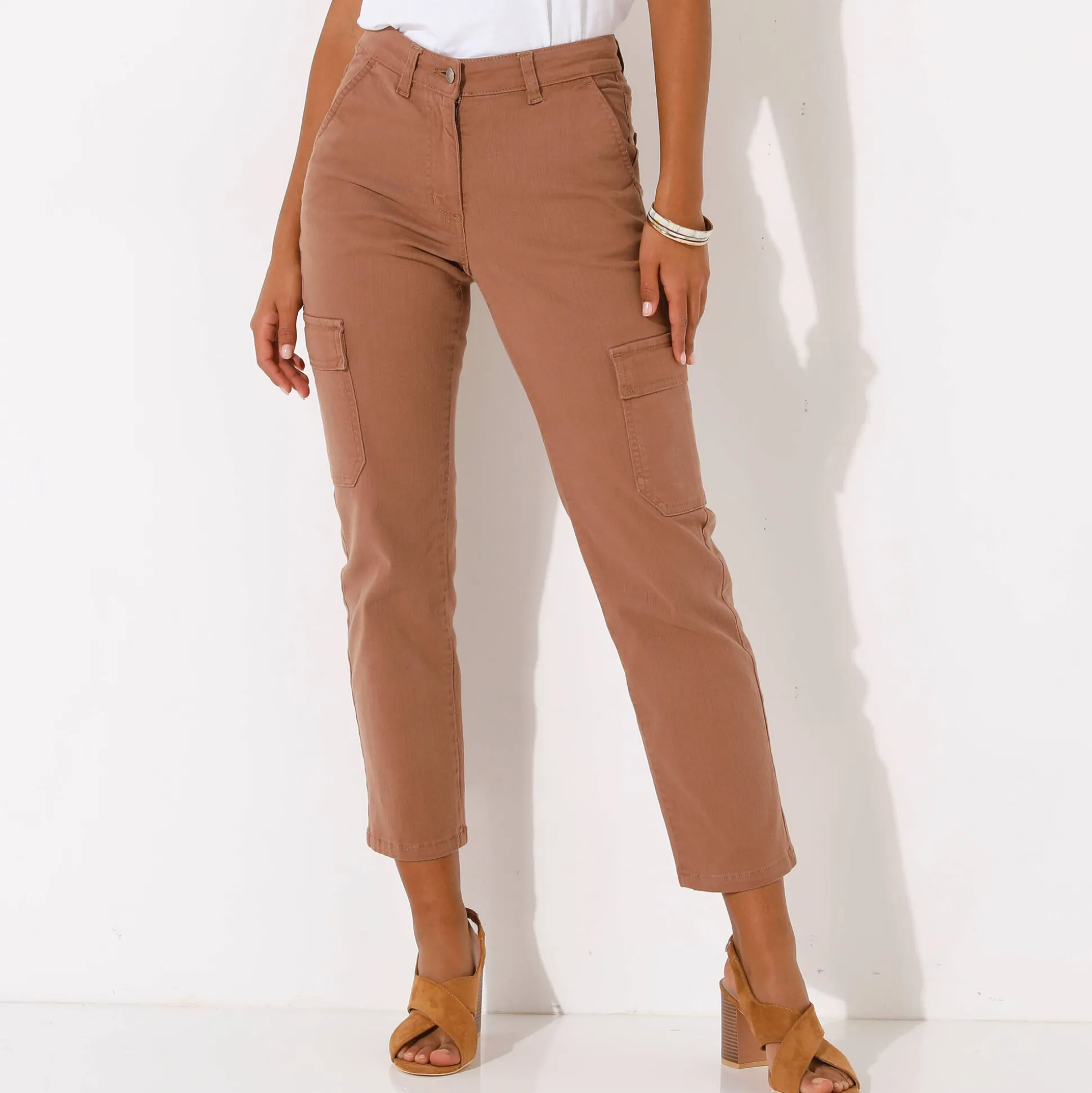 7/8-cargobroek, stretchtwill