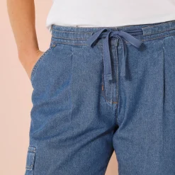 Cargojeans, licht denim