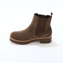 Chelsea boots in splitleer