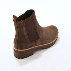 Chelsea boots in splitleer