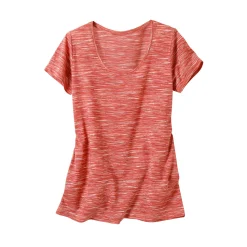 Chiné T-shirt met korte mouwen in biokatoen