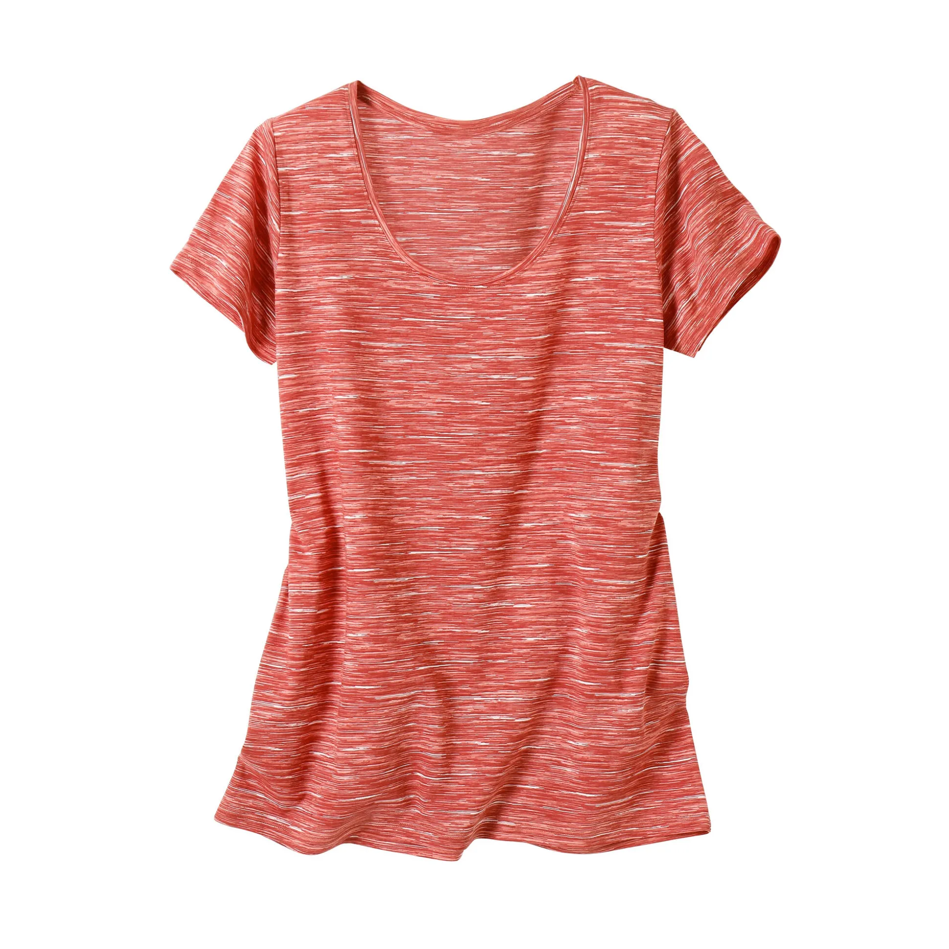 Chiné T-shirt met korte mouwen in biokatoen