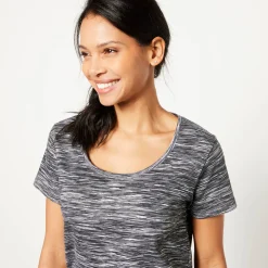 Chiné T-shirt met korte mouwen in biokatoen