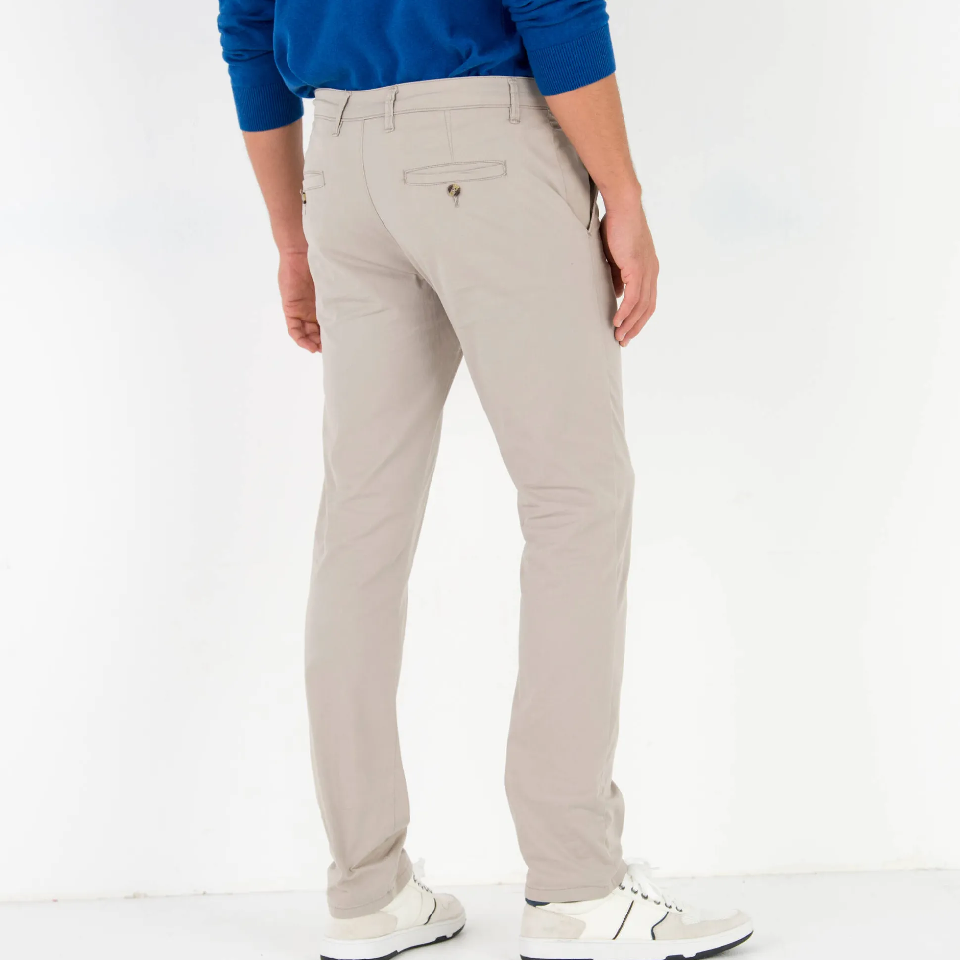 Chino broek in keperstof
