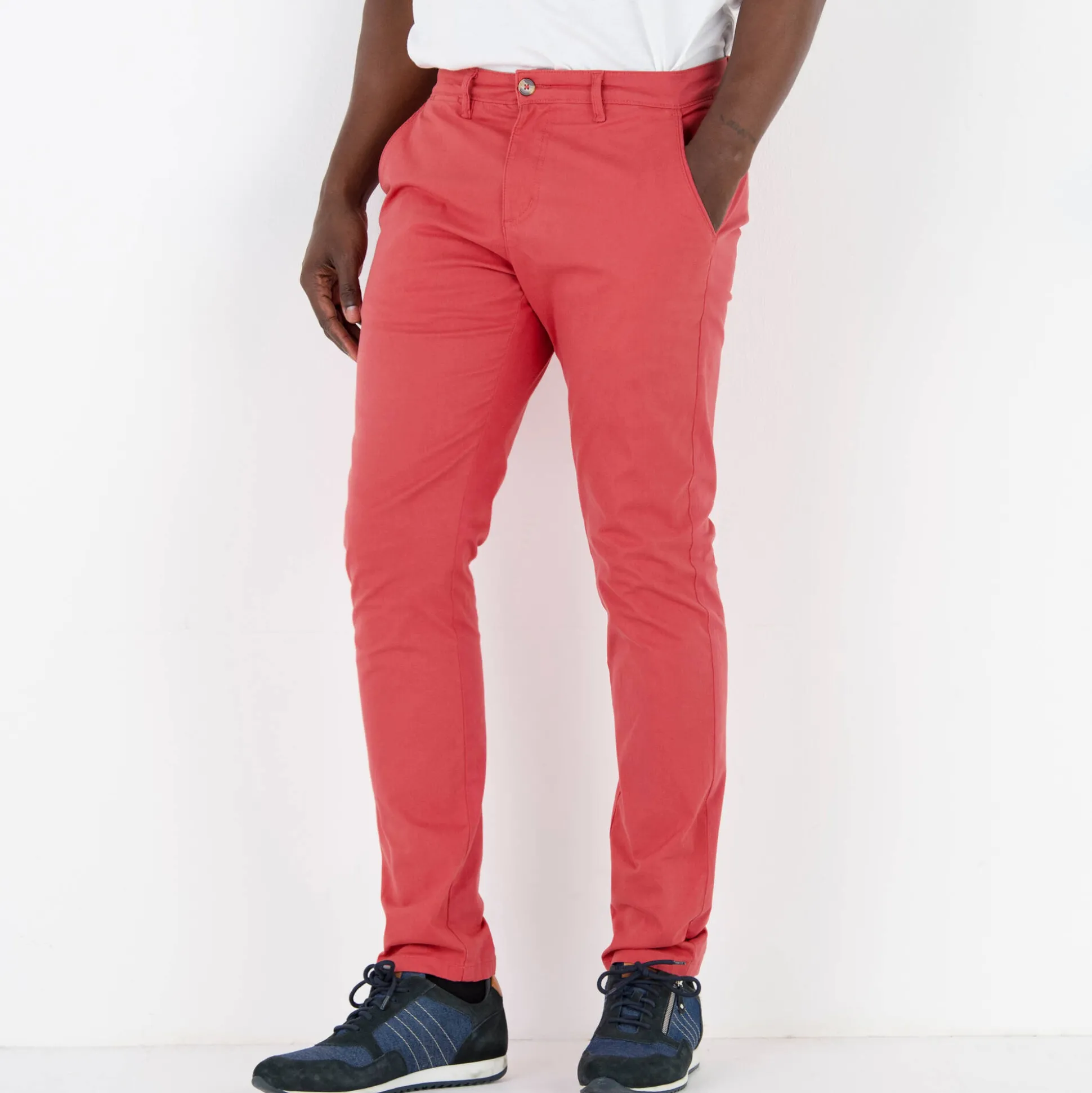 Chino broek in keperstof
