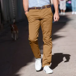 Chino broek in keperstof