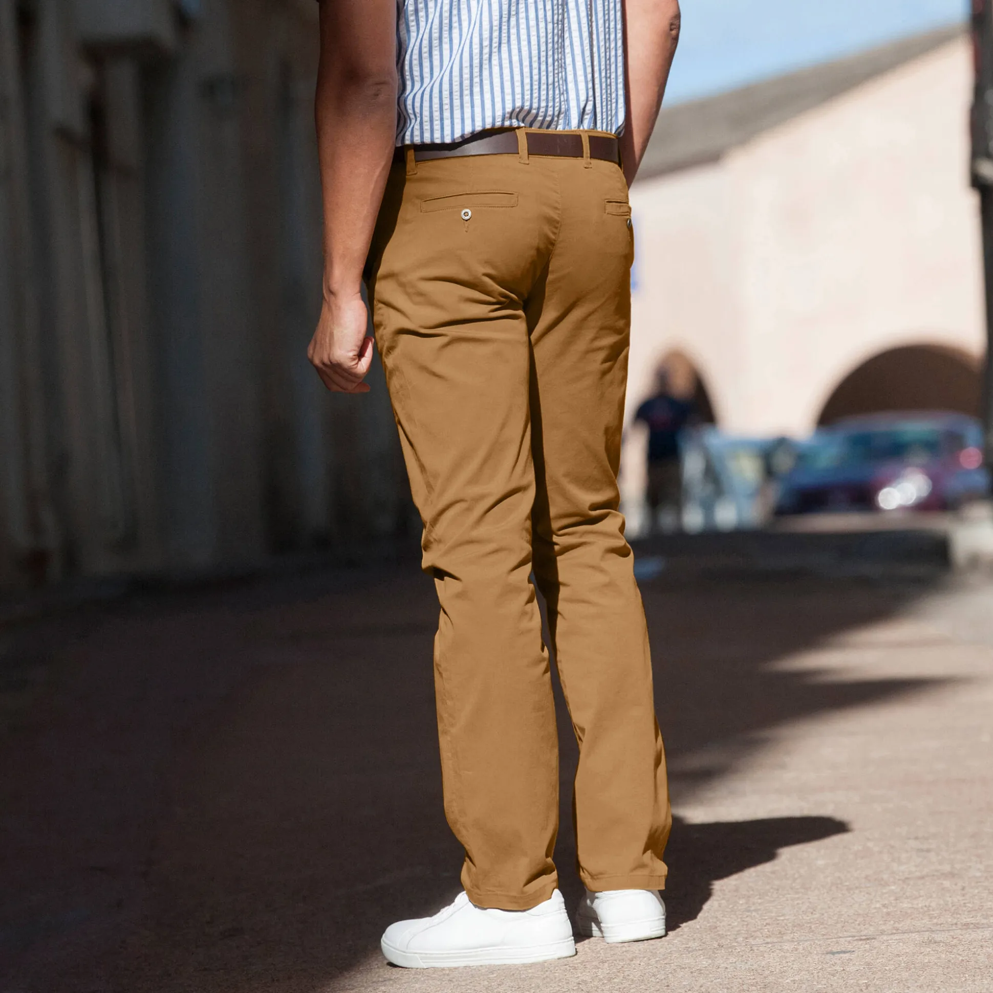 Chino broek in keperstof