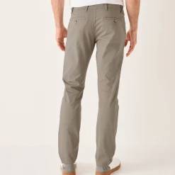 Chino broek met elastische tailleband opzij