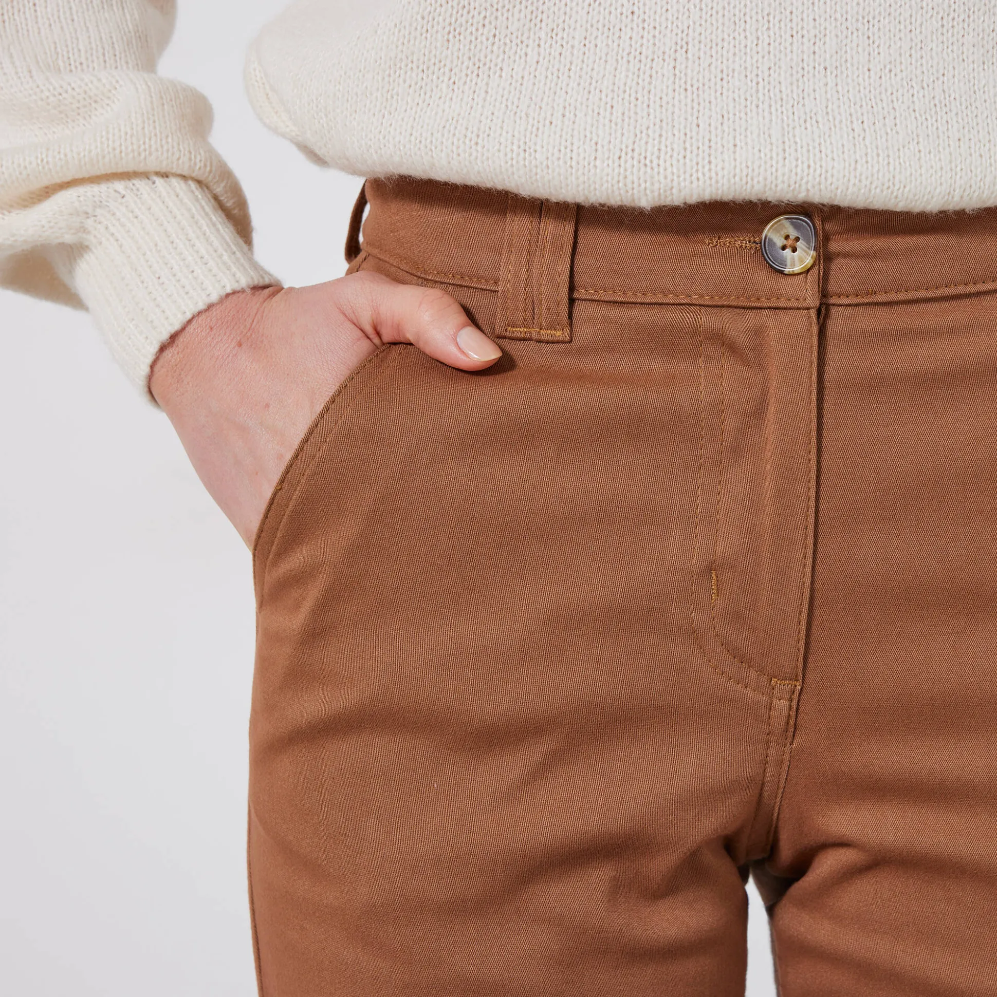 Chino stretchbroek