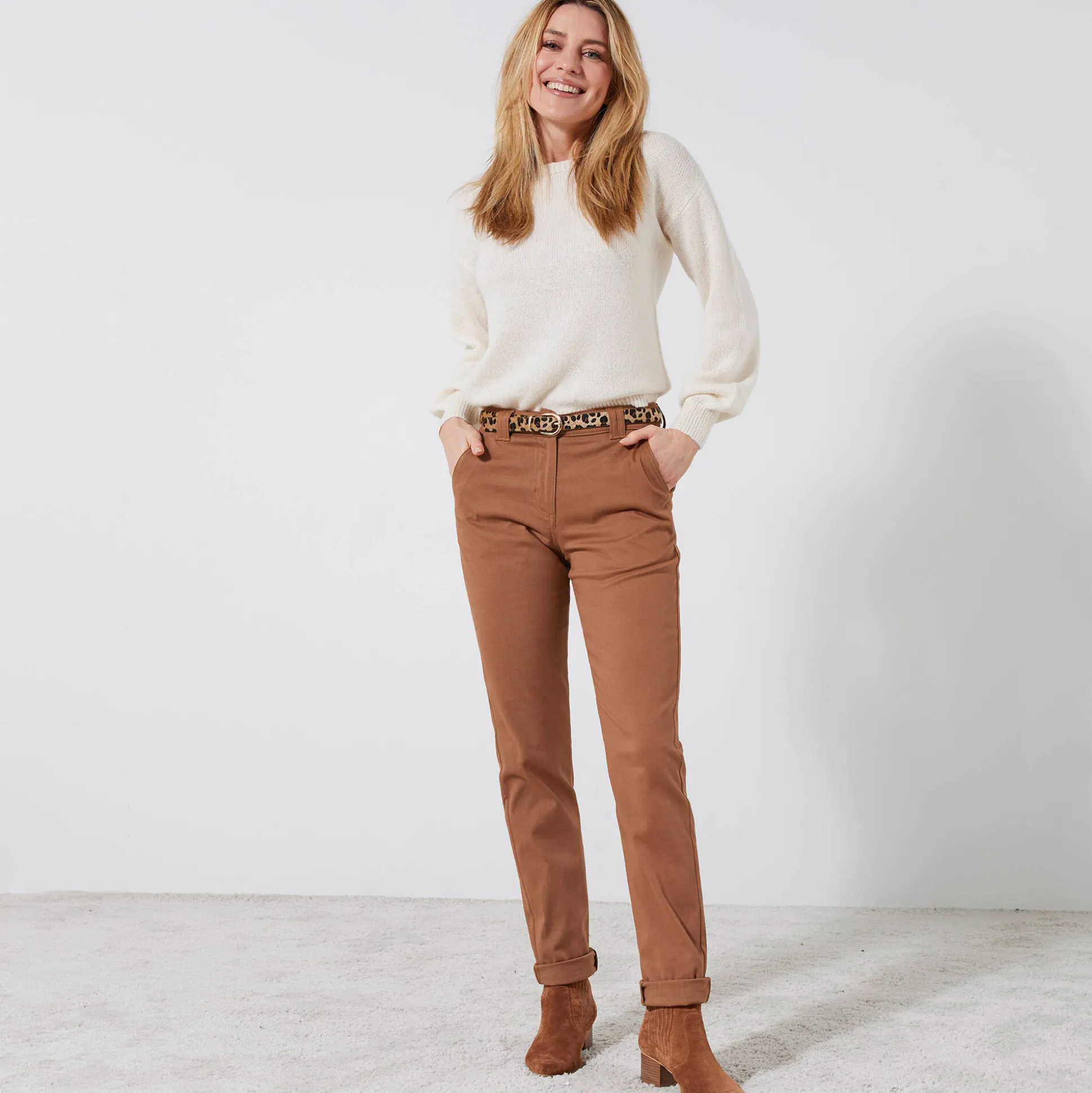 Chino stretchbroek