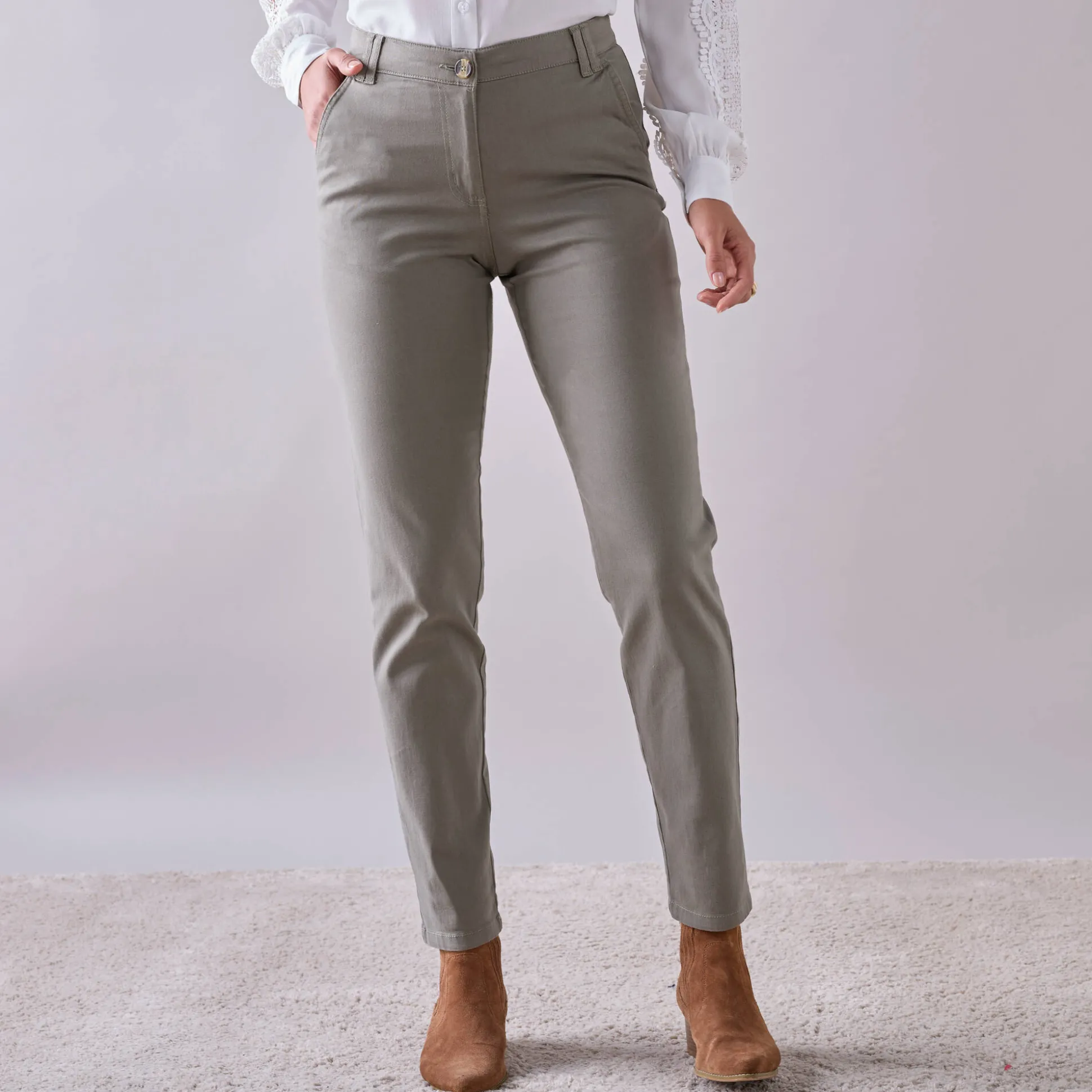 Chino stretchbroek