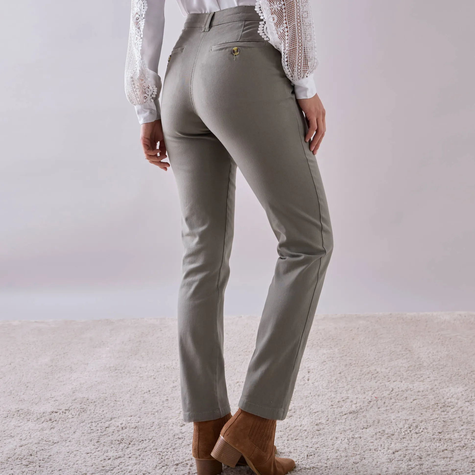 Chino stretchbroek