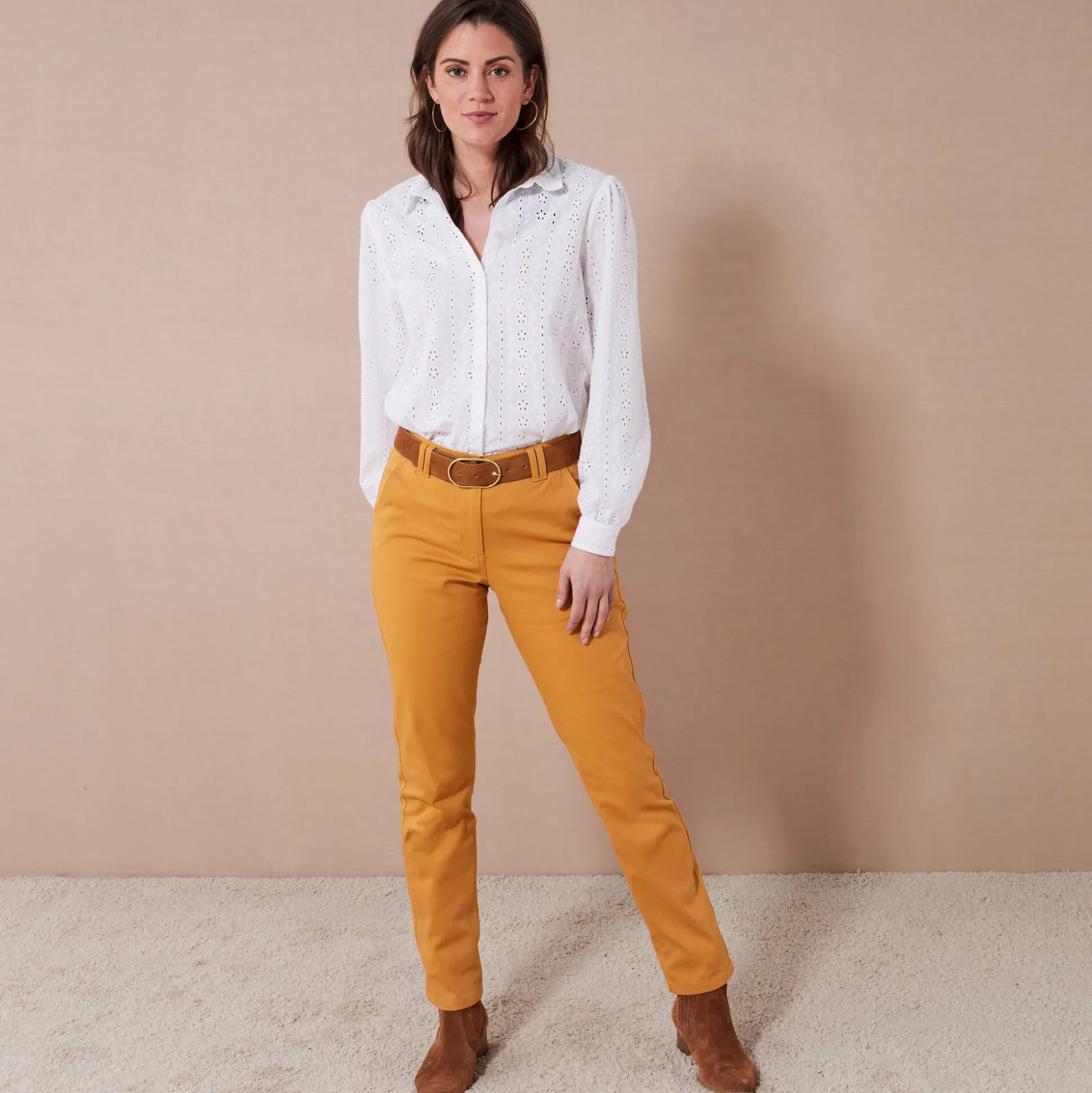 Chino stretchbroek