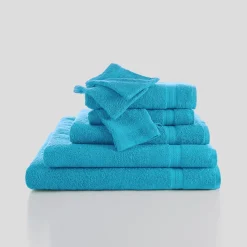 Collectie effen handdoeken 420 g/m2 met zacht comfort