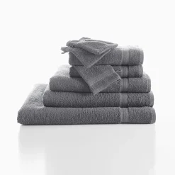 Collectie effen handdoeken 420 g/m2 met zacht comfort