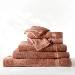 Collectie effen handdoeken 420 g/m2 met zacht comfort