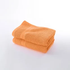 Collectie effen handdoeken 420 g/m2 met zacht comfort