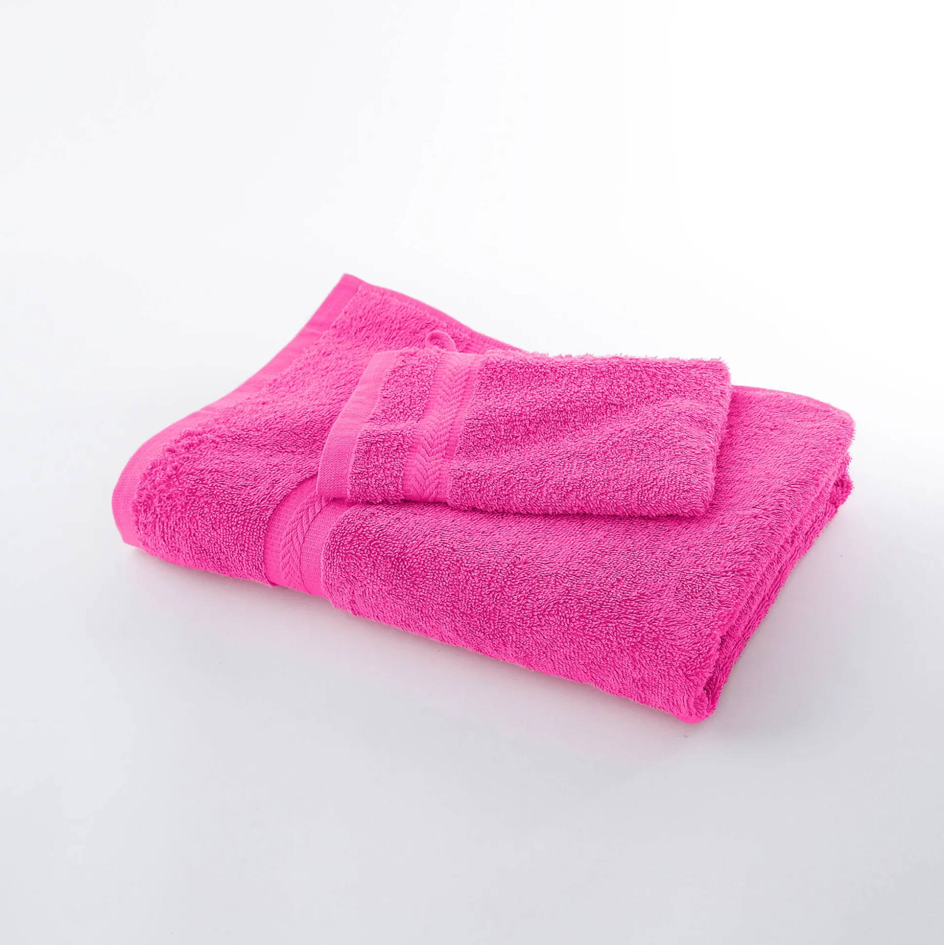 Collectie effen handdoeken 420 g/m2 met zacht comfort