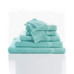 Collectie effen handdoeken 420 g/m2 met zacht comfort