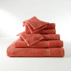 Collectie effen handdoeken 420 g/m2 met zacht comfort