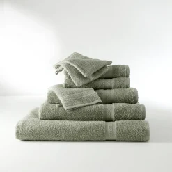 Collectie effen handdoeken 420 g/m2 met zacht comfort