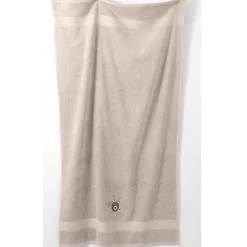 Collectie in badstof voor kinderen, geborduurd beertjesmotief, katoen - 380 g/m2