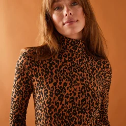 Coltrui met dierenhuidprint, stretchviscose
